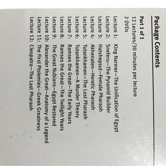 Great Pharaohs of Ancient Egypt By Professor Bob Brier 2 DVDs + Guidebook  EUC - Picture 4 of 10